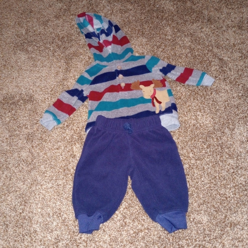 Child of Mine 2pc Moose Outfit 0-3m